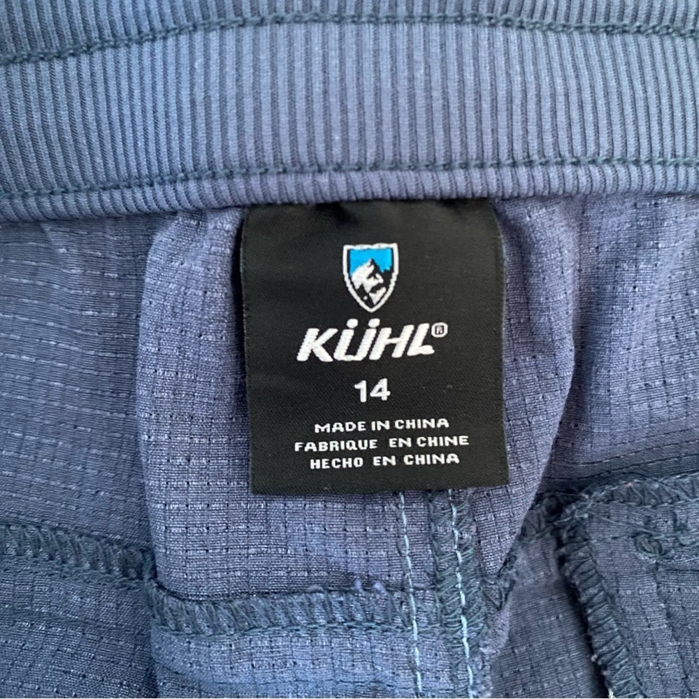 Kuhl Blue Athletic Shorts Lightweight Mid-Length Size 14 - Picture 4 of 6